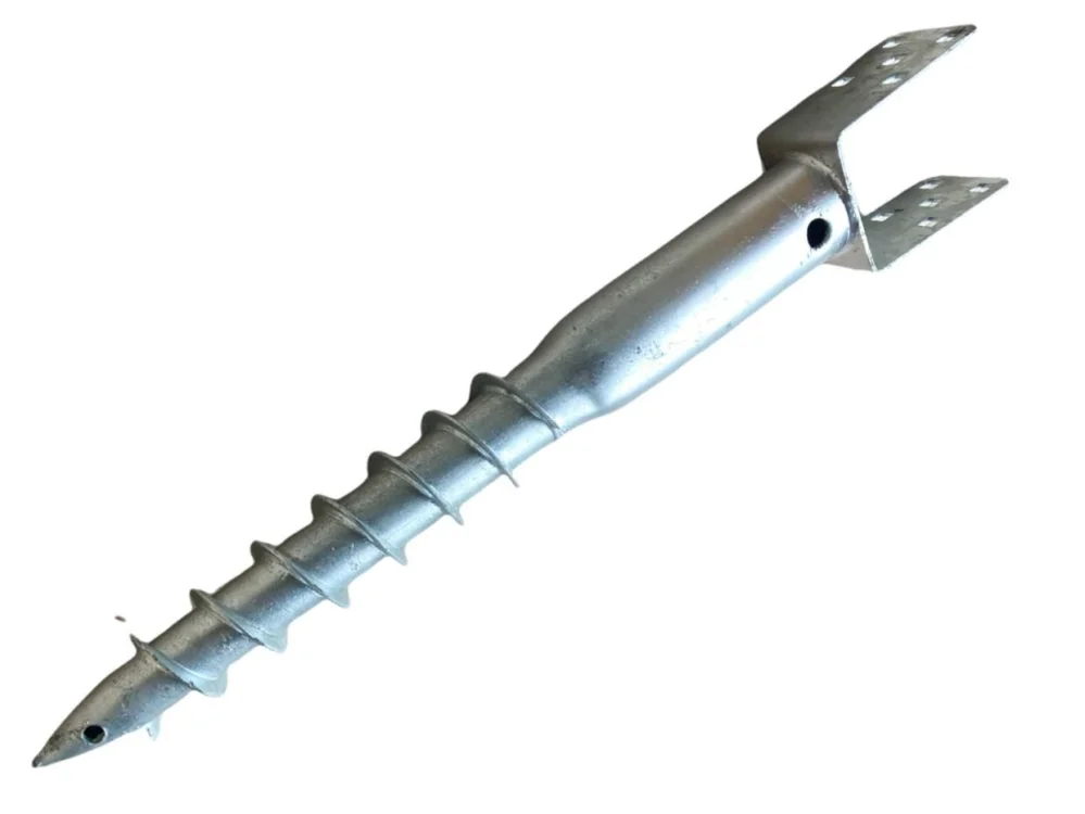 Nejlepší Cena Zemní vrut typ U 100mm, extra dlouhý, délka 1285mm, kotvení trámů bez betonování, žárově zinkovaný vrut