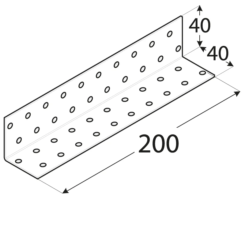 Omezená Nabídka KM15 – úhelník montážní 40x40x200x2,0 mm