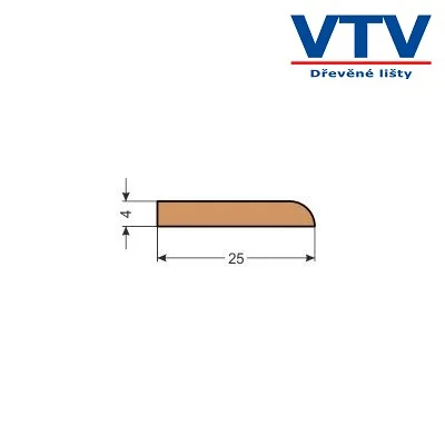 Lišta dřevěná KJ 2504 2mc.50 Top Prodej
