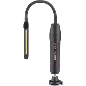 Světlo pracovní, ohebné, 500lm, USB nabíjení, 500lm COB + 140lm LED Časově Omezené