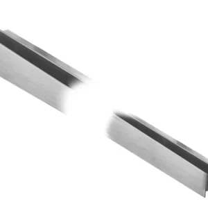 Aktuální KP7/3 profil pro vsazení skla, orientace pravá, nerez V2A kartáč, 19 mm, 1,2 m