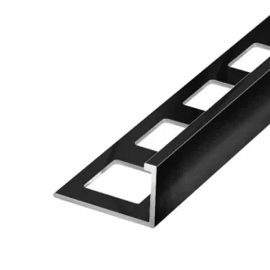 Výprodej SP3 ukončovací lišta L, PREMIUM, hliník lakovaný černá matná, 11 mm, 3 m