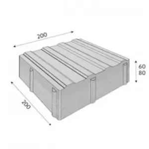 Nejprodávaněj?í CSB-QUADRO 8cm ?edá vodící drá?ka /9,6m2